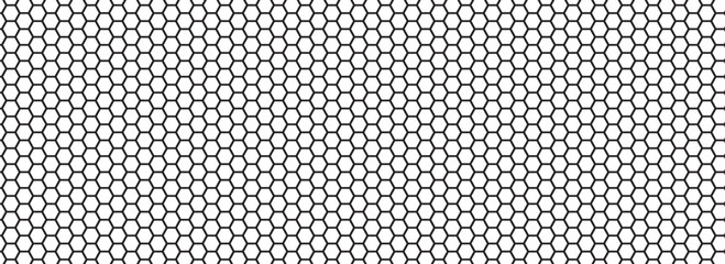 Honeycomb pattern with hexagon mesh. Texture bee comb grid. Flat vector illustration isolated on white background.