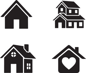 Home icons set. Home icon vector. Home icon vector. Home icon vector