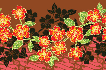 Batik Indonesian: is a technique of wax-resist dyeing applied to whole cloth, or cloth made using this technique originated from Indonesia.