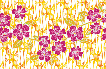 Batik Indonesian: is a technique of wax-resist dyeing applied to whole cloth, or cloth made using this technique originated from Indonesia.