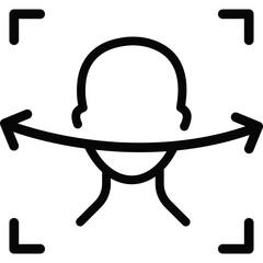 Face ID and biometric recognition. Illustrations of face scanning, identity verification, AI technology, security, and facial detection