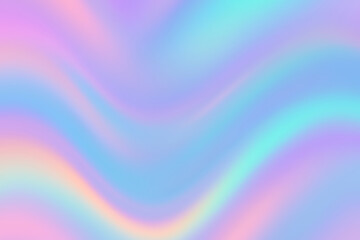 Holographic Pastel Gradient Mesh Abstract Background in Wide Landscape Format