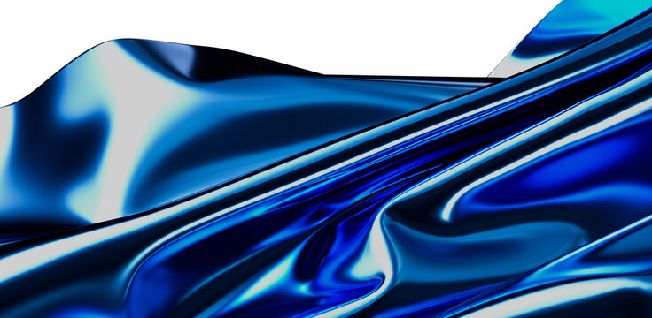 Abstract blue background, glossy surface, liquid texture. Perfect for wallpaper or design element, artful and modern, with lines of light, water