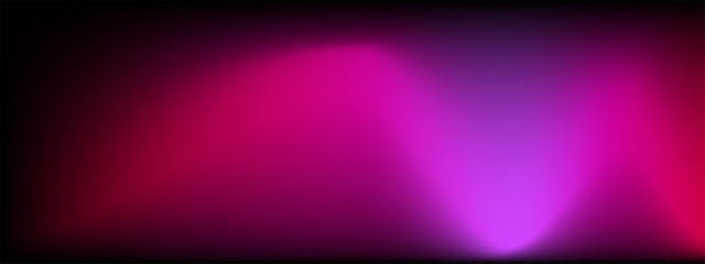 Fototapeta premium A pink and purple gradient background with a black and blue neon light leak for a soft abstract texture or digital banner..