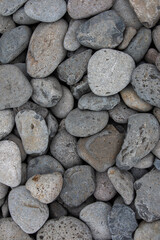Pebble stone texture background, close up of pebbles