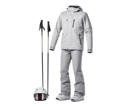 Untitled design - Minimalist Adult Snow Suit with Ski Gear