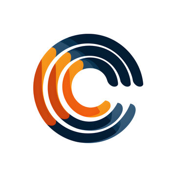 Dynamic abstract circle logo design modern corporate branding vibrant data visualization professional identity vibrant