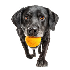 dog with ball png playful dog png fetch ball png pet dog png canine play png transparent background image