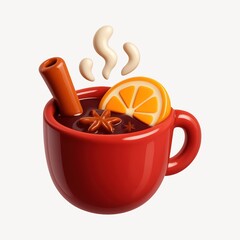 Warm aromatic spiced beverage illustration.