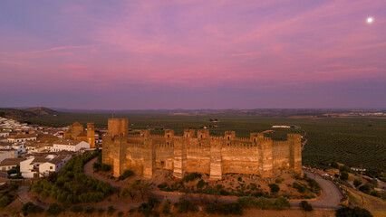 Atardecer en el castillo de Burgalimar, Andalucía