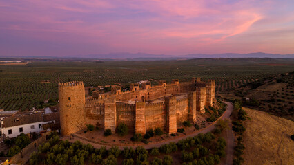 Atardecer en el castillo de Burgalimar, Andalucía