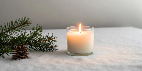 christmas candles and decorations