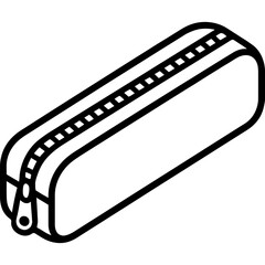 Fototapeta premium Pen case outline icon vector