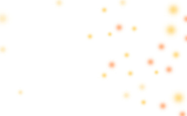 Abstract bokeh lights on black background isolated on white background isolated on transparent background