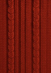 Fototapeta premium Warm red knitted texture