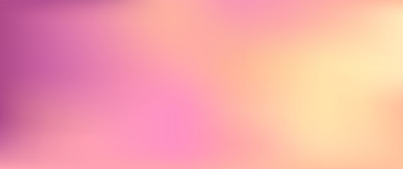 Abstract color gradient autumn background, fall gradation bg. Pink, yellow, purple pattern, blur texture. Smooth colorful poster. Futuristic style frame. Pastel vector illustration