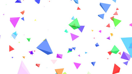 カラフルな紙吹雪の背景素材