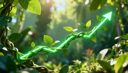 Sustainable tech business growth through nature-inspired innovations in lush environments