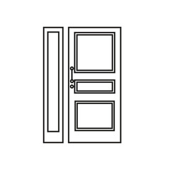 vector illustration of door