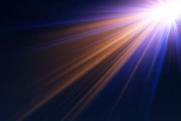 Bright light effect of neon lines and star explosion.