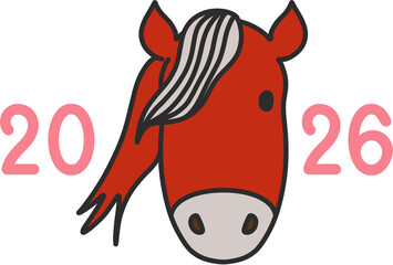2026년 병오년 붉은 말띠 해
