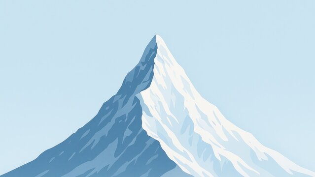Majestic snow-capped mountain peak wallpaper for desktop
