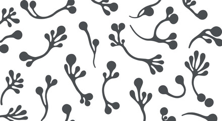 Seamless pattern with abstract branches