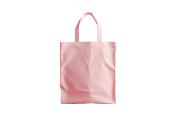 AI Image A minimalist pink tote bag elegantly displayed against a stark black backdrop creating a