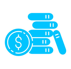 Coins Simple Vector Icon Collection