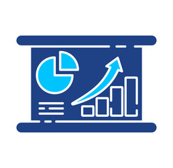 Obraz premium Business Report Simple Vector Icon Collection