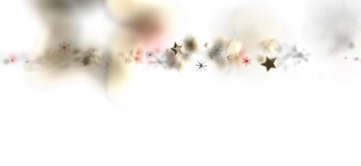 A dreamy, abstract design featuring soft cloud-like textures adorned with stars and festive elements, perfect for backgrounds and decorative pur