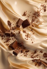 Creamy Soft Swirl with Rich Chocolate Shavings on Top