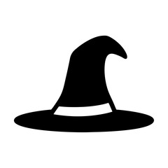 Vector art of classic witch hat, perfect for halloween decorations, costume designs, and magical themed illustrations