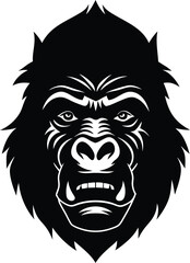 Vector cartoon mascot illustration of a lion's head with wild animal features perfect for a tattoo or icon