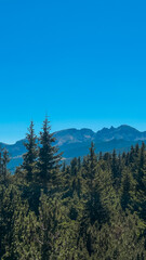 Mountain view of the Rila Mountains in Bulgaria. Seven Rila Lake hike. Eco trails. Connection with nature.	