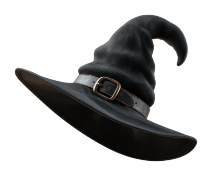 Halloween witch hat essential costume accessory for festive vibes isolated on transparent background