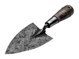 Gardening tool usage backyard still life natural light isolated on transparent background