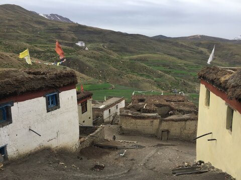 Hikkim village in the mountains