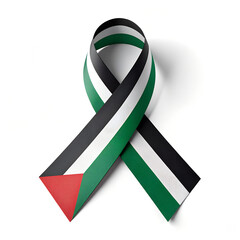 Palestine flag ribbon support awareness solidarity peace hope national symbol patriotic arab unity free palestine