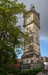Salisbury, Wiltshire, UK:  Salisbury Clocktower on Fisherton Street. The historic clock tower dates from the 1890s.