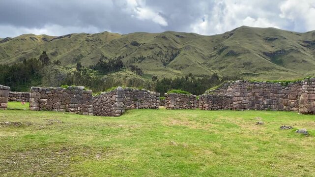 View Of The Inca Ruins Of Sacsayhuaman, Cusco, Peru