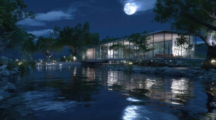 night view of the city