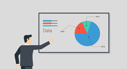 Pie Chart Showing Market Share Breakdown