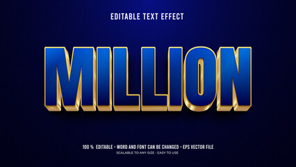 million editable text effect