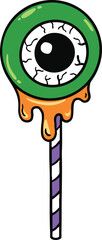 illustration halloween candy hand drawn outline concept