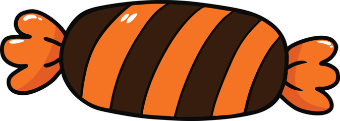 illustration halloween candy hand drawn outline concept