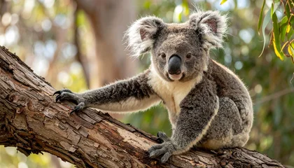 Fotobehang Koala Sure! Here's a general prompt about koalas — you can use it for writing, storytelling, or educational purposes. Let me know if you want it tailored for a specific genre (e.g., fantasy, sci-fi, kids, e  © Abdul