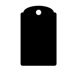 Sales tag silhouette. Product tags for hanging