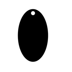 Sales tag silhouette. Product tags for hanging