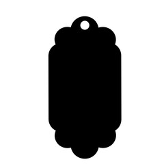 Sales tag silhouette. Product tags for hanging